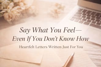 write a heartfelt emotional letter apology or message