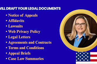 draft defamation complaints, litigation lawsuits and motions to support justice