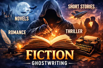 fiction ghostwriter, ebook writer, ghostwriter, kindle