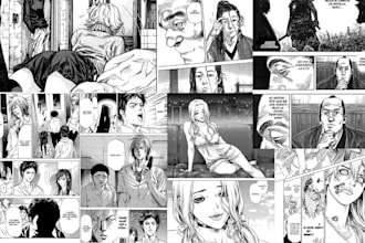 be your manga artist comic manga page webtoon cover art manga commission