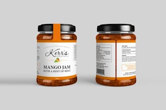 design packaging pouch label design for your product