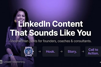 ghostwrite linkedin posts for founders coaches