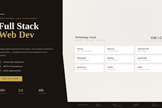 develop scalable full stack web application with modern technologies