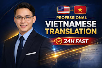 provide precise vietnamese legal translation within 24h