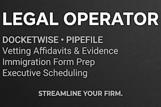 be your expert legal assistant for docketwise and pipefile management