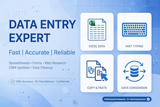 do data entry typing video editing