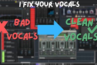 professionally edit, tune and align your vocals to industry level