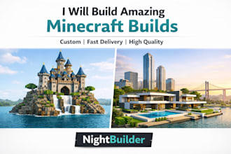 create survival bases, creative bases, statues, and farm designs