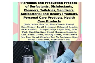 develop formulation for cosmetic and laundry products, body care