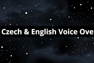 do a voice over in czech or english