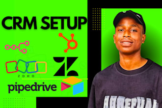 be your hubspot, pipedrive, zoho, honeybook CRM expert setup zapier, n8n