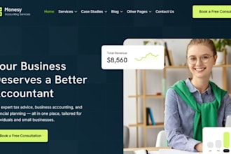 build squarespace accounting website bookkeeping tax advisor finance website