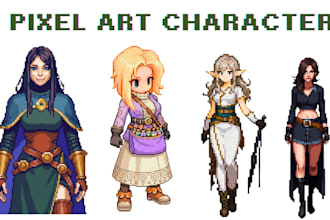 do pixel art character pixel art sprite sheet pixel animation character design