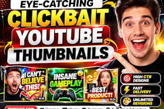 design clickbait youtube thumbnails that boost CTR