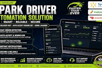 setup spark driver bot, spark delivery bot auto accept orders bot, spark