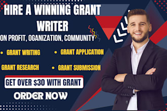 write winning grant proposals, grant research for nonprofits and startup