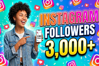 instantly get 3,000 real instagram followers