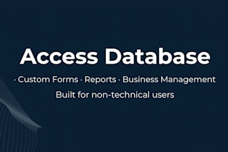 build a custom access database with forms for your small business