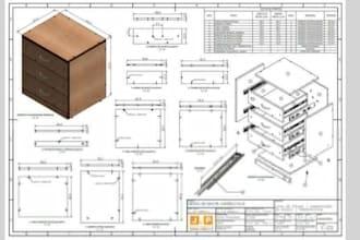design custom furniture and wardrobe joinery with 2d and 3d cad drawings