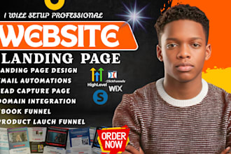 setup carrd co, systeme io, kajabi, gohighlevel, wix website landing page expert
