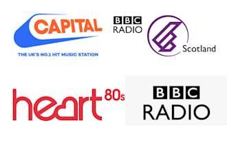 do music radio airplay and promotion on heart 80s, bbc, and capital radio