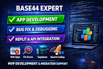 base44 expert base44 bug fixing base44 app deployment base44 app web app replit