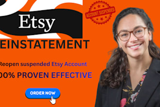 fix etsy suspension and deliver a powerful appeal letter for fast reinstatetment