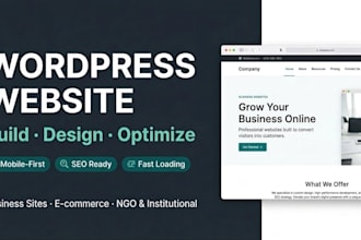 build and manage your wordpress website