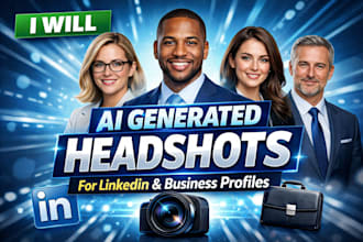 generate realistic ai headshot for professional and business profile picture