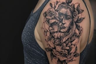 design a modern and minimalist tattoo design