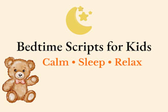 write calming bedtime meditation scripts for kids
