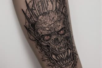 design a modern and minimalist tattoo design