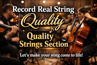 record real string quality strings section