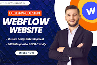 design, redesign, or develop webflow website