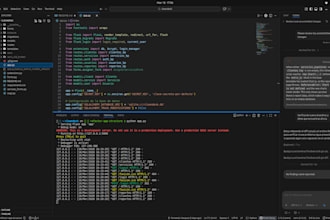 build a python flask web app or automation script