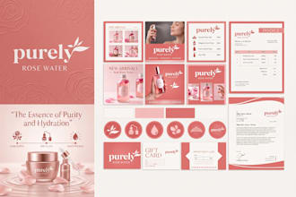 design business logo and branding kit or brand identity guidelines