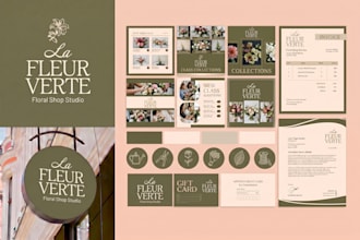 design business logo and branding kit or brand identity guidelines