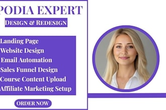 make podia, podia website, online course, teachable, course website