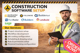 setup contractor foreman fieldwire buildersai planradar buildern letsbuild sage