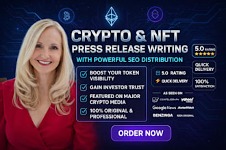 write and distribute your crypto press release to 600 plus top media sites