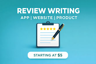 write a natural and engaging review for your app or website