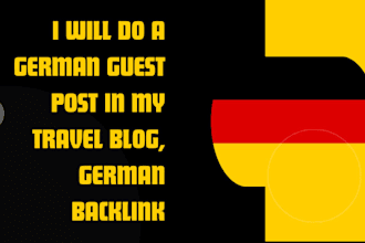 do a german guest post in my travel blog, german backlink