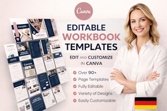 design canva ebook workbook toolkit coaching workbook minimalist green health