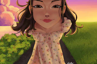 create an anime illustration