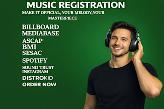 help artists register music with worldwide royalty organizations