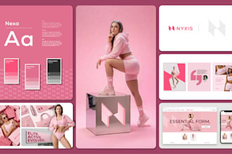 design a custom logo and full branding kit with brand identity guidelines