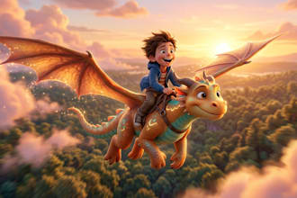 create 3d ai cartoon character in pixar style