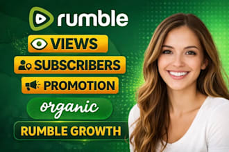 do organic rumble video promotion, rumble subscriber, rumble views
