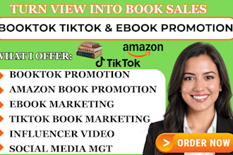 do booktok tiktok promotion amazon book ebook marketing booktok book promotion