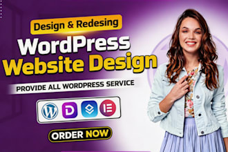 design and redesign a wordpress website using divi 5, elementor, or brizy
